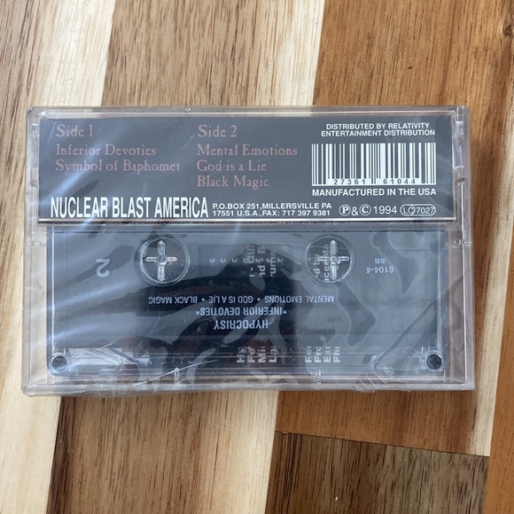 HYPOCRISY - Inferior Devoties 1994 Cassette ( Collectible) Nuclear Blast - Picture 2 of 6